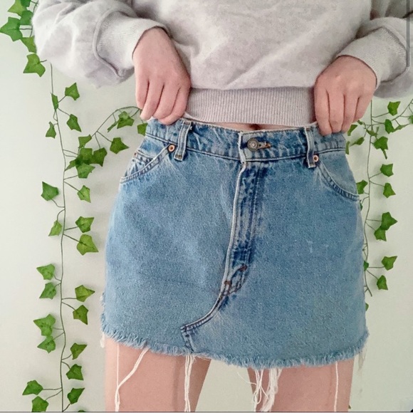 Levi's Dresses & Skirts - Vintage Levi’s Medium Wash Denim Mini Skirt